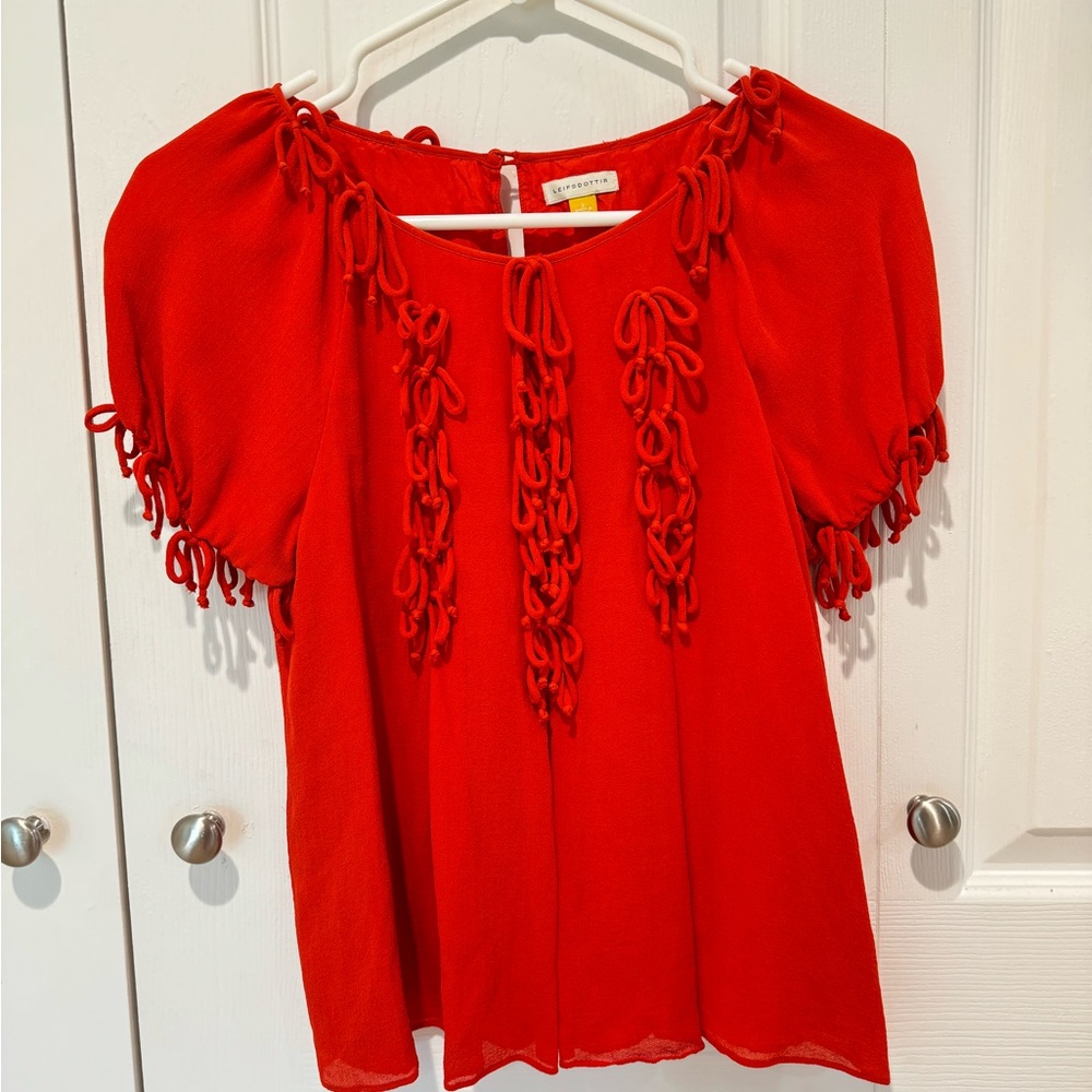 Anthropologie silk blouse
